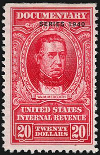 Meridith revenue $20 1940 issue R305a