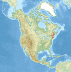 Location of New England in North America