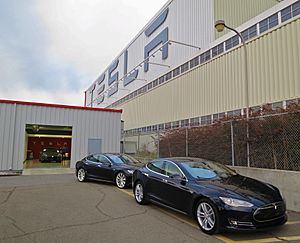 New Teslas at the factory