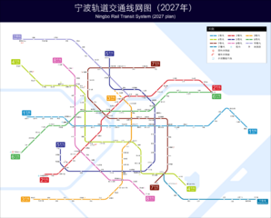 Ningbo Rail Transit Plan (2027) zh-hans