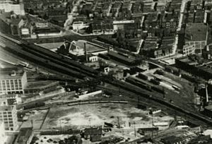 North Philadelphia station aerial photo, September 1929