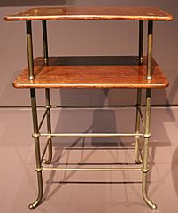 Otto wagner, tavolino portavivande, creato per la villa dell'artista, vienna 1904