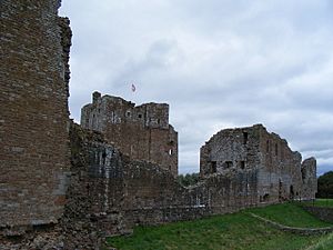 Outer wall and keep at Brougham Castle