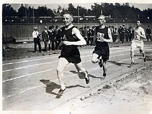 Paavo Nurmi at the 1920 Olympic trials
