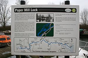 Paper mill lock-sign