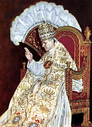 Papst Pius XII., Krönung 10. Jahrestag