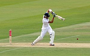 Pietersen batting at Lord's, 2011
