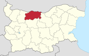 Location of Pleven Province in Bulgaria
