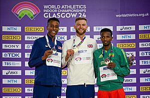 Podium 3000m men Glasgow 2024