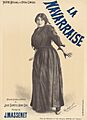 Poster for Jules Massenet's La Navarraise with Emma Calvé in the rôle of Anita