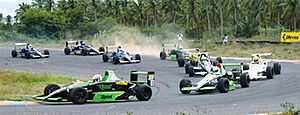 Racing action in Coimbatore