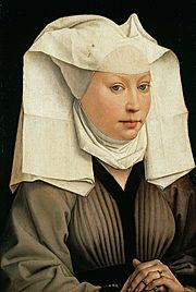 Rogier van der Weyden - Portrait of a Woman with a Winged Bonnet - Google Art Project