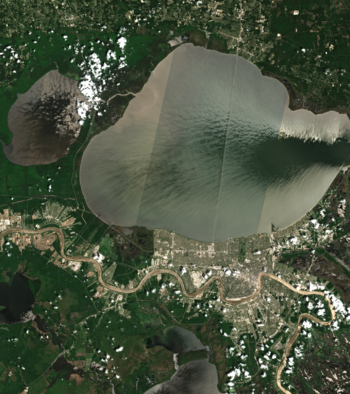 Satellite image of New Orleans in April 2024