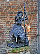Sculpture 'De heks van 's-Heerenberg' by Patrick Beverloo, 's-Heerenberg, the Netherlands