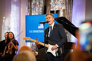 Secretary Blinken performs during the Global Music Diplomacy Initiative Launch (53220710805)