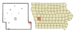 Location of Elk Horn, Iowa