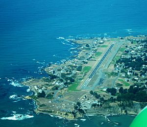 Shelter Cove as seen from the air
