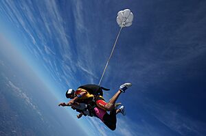Sky diving