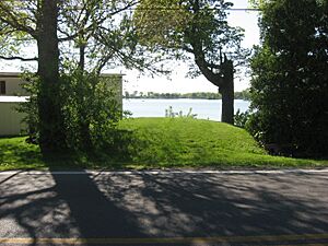 Smaller Lake Ridge Island mound, eastern side