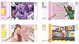 £B5 and £B10 banknotes