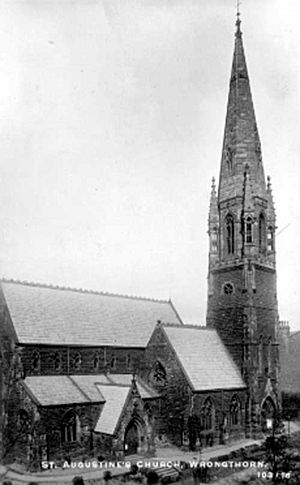 St Augustine's Church, Wrangthorn, Postcard