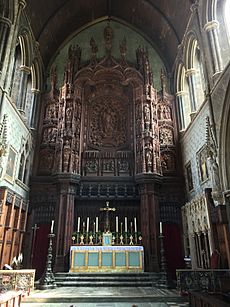 St Cuthberts Reredos & High Altar Feast of Assumption 2015 listed building No. 266119