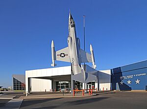 Stafford Museum Entrance F-104 Starfighter