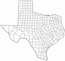 Location of Pottsboro, Texas