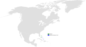 Tachycineta cyaneoviridis distribution map.png