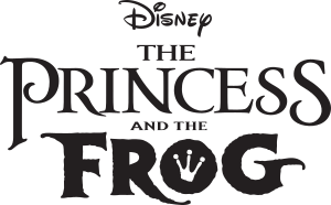 The Princess and the Frog Logo Black