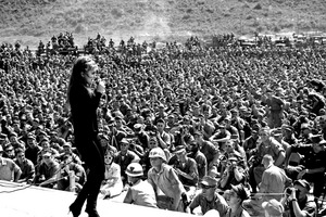 Thousands of service personnel listen to Miss Ann-Margret sing one of her numbers during her show in Danang, Vietnam. - NARA - 532506f