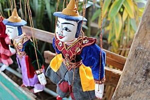 Traditional Burmese Commandar-in-chief Marionette