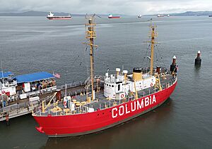 United States lightship Columbia (WLV-604) in Astoria, Oregon