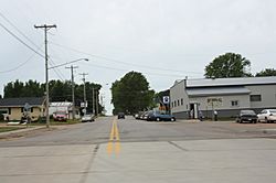Looking west at downtown Unity