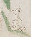 Voynich Manuscript (50) detail ((dragon))