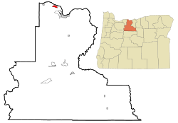 Location of Rowena, Oregon