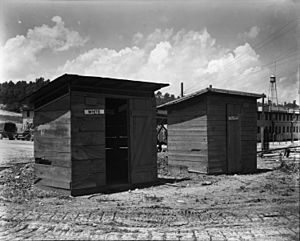 White and Colored privies X-10 plant