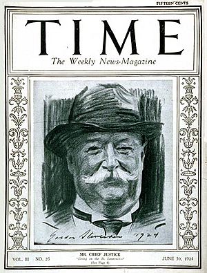 William Howard Taft Time cover 1924