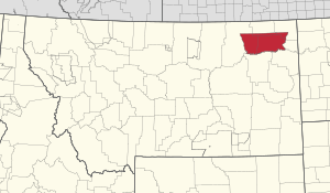 Location in Montana