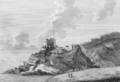 1786 engraving of St Catherine's Castle