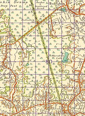 1946 one inch to one mile map Rukuhia - Ohaupo