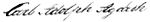 Signature of Carl Adolph Agardh
