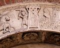 Ambito di wiligelmo, porta della pescheria, 02 ciclo di artù 03,1