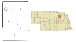 Location of Orchard, Nebraska