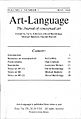 Art language journal conceptual art contemporary art