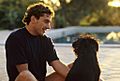 Ayrton Senna with a Dog