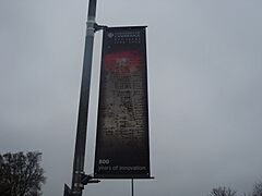Banner celebrating 800 years of University of Cambridge