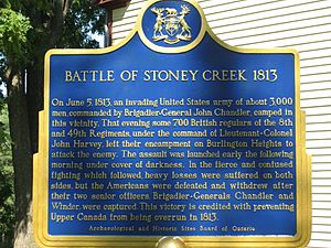 Battle of Stoney Creek Facts for Kids