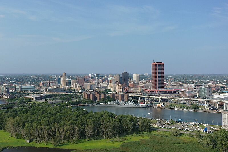 Buffalo Skyline from Drone 1