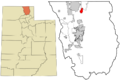 Cache County Utah incorporated and unincorporated areas Richmond highlighted